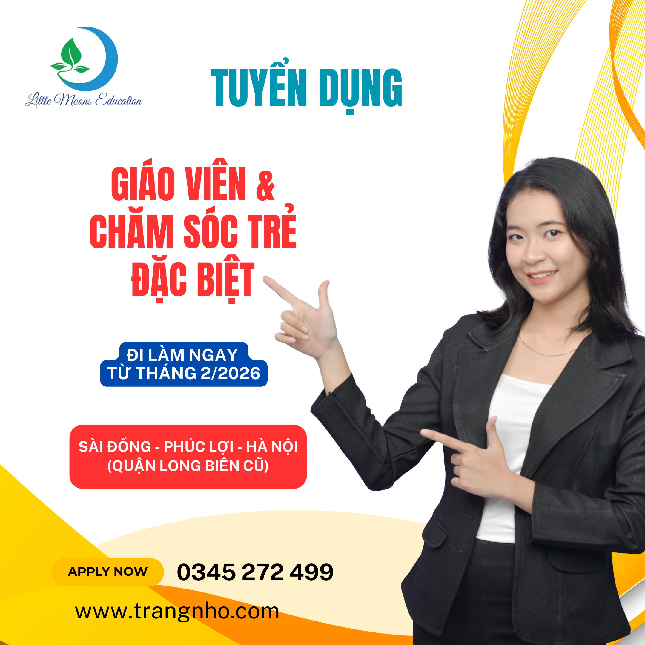 TUYỂN DỤNG GIÁO VIÊN VÀ NGƯỜI PHỤ GIÚP TRẺ
